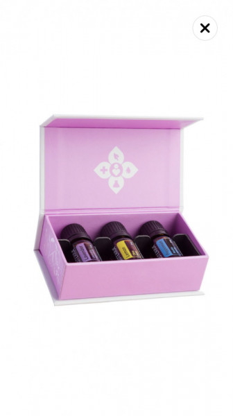 Pachet inteligent : difuzor Petal 2 aromaterapie + kit introductory, doterra, pentru discomfort sezonier, calmare, purificare, respiratie