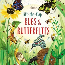 Carte cu multe clapete pentru copii curiosi, Lift the flap bugs and butterflies, usborne