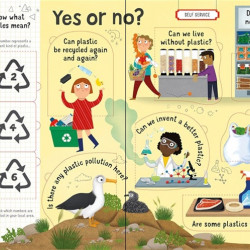Carte cu multe clapete pentru copii curiosi, Lift-the-Flap Questions and Answers About Plastic, Usborne