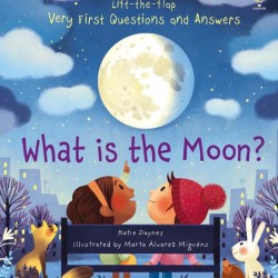 Carte cu multe clapete pentru copii curiosi, What is the moon?, Usborne