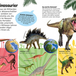 Carte in limba germana cu stickere, Sticker-Lexikon, Dinosaurier, dK, 4+