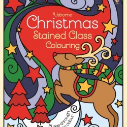 Christmas stained glass colouring, Usborne