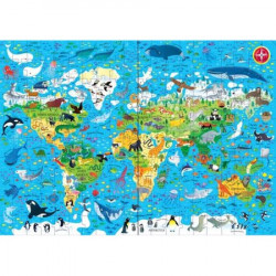 Puzzle Animals of the world book and jigsaw, Usborne
