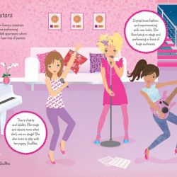 Sticker Dolly Dressing Popstars Lucy Bowman, Usborne, 5+