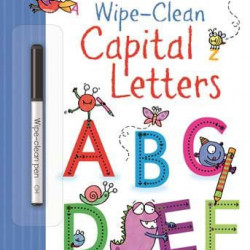 Carte cu marker de tip "scrie si sterge", Wipe-clean capital letters, Usborne