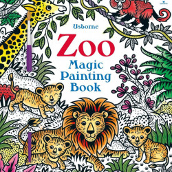 Carte de pictat doar cu apa, Zoo Magic Painting, usborne