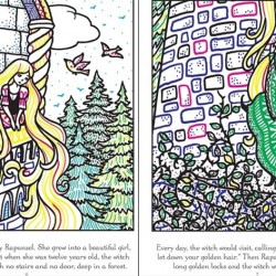 Carte magica de pictat doar cu apa, Rapunzel magic paint, usborne