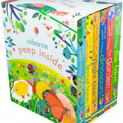 Peep inside box, set de 6 cărți cu clapete, usborne