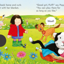 Poppy and Sam and the Kitten, finger puppet book, Sam Taplin, Usborne, 1+