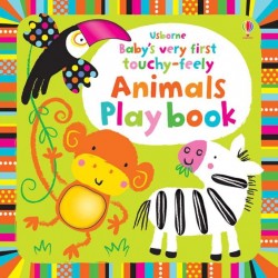 Baby’s very first touchy feely animals playbook, carte senzoriala pentru bebeluși, usborne