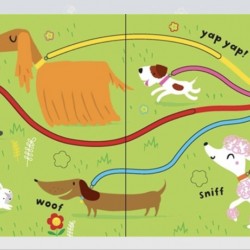 Carte pentru bebelusi isteti, Baby's Very first fingertrail playbook cats and dogs, usborne