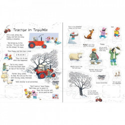 Farmyard Tales Wind-Up Tractor Book , carte cu tractor de jucărie, usborne
