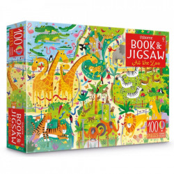 Set Puzzle "At the zoo puzzle book and jigsaw" , 5 ani+, Usborne
