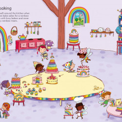 Carte cu abtibilduri, Little First Stickers Rainbows, Felicity Brooks, Usborne, 3+