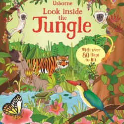 Carte cu multe clapete pentru copii curiosi, Look inside the jungle