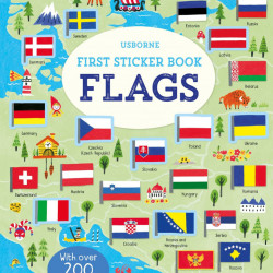 First Sticker Book Flags, 3+, Usborne
