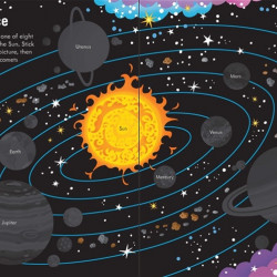 First sticker book space