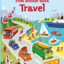 First Sticker Book Travel, 3+, Usborne