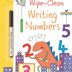 Carte cu marker de tip "scrie si sterge", Wipe-clean writing numbers, Usborne