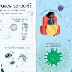 Carte cu multe clapete pentru copii curiosi, Lift-the-Flap First Questions and Answers What is a Virus?, Katie Daynes