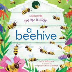 Carte cu multe clapete pentru copii curiosi, Peep Inside a Beehive, Usborne