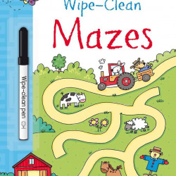 Carte de tip scrie și șterge la nesfârșit wipe-clean mazes