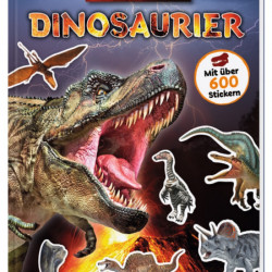 Carte in limba germana cu stickere, Sticker-Lexikon, Dinosaurier, dK, 4+