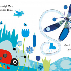 Carte in limba germana, senzoriala, descopera culorile cu Maxi, Mein buntes Fingerspuren-Buch. Entdecke die Farben mit Maxi, dk, 1+