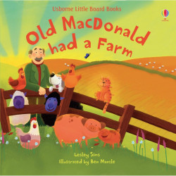 Carte "Old MacDonald Had a Farm", cu pagini cartonate, 18 luni+, Usborne