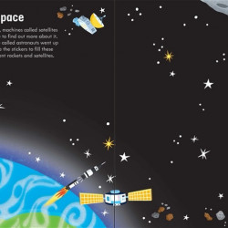 First sticker book space