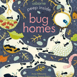 Peep inside bug homes, usborne