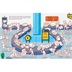 Carte de colorat "Airport" de Simon Tudhope, 3 ani+, Usborne