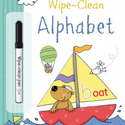 Carte de tip scrie și șterge la nesfârșit wipe-clean alphabet
