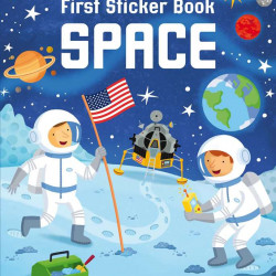 First sticker book space