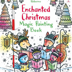 Carte de pictat doar cu apa, Enchanted Christmas Magic Painting, Usborne