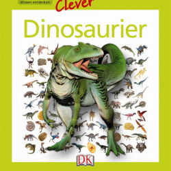 Carte in limba germana, despre dinozauri, memo clever dinosaurier, 8+, dK