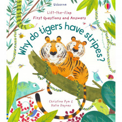 Carte "Why Do Tigers Have Stripes?", cu pagini cartonate, 4 ani+, Usborne