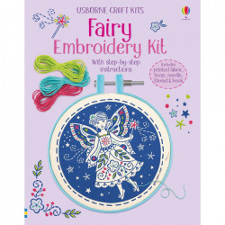 Kit brodat "Embroidery Kit: Fairy", 7 ani+, Usborne