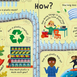 Carte cu multe clapete pentru copii curiosi, Lift-the-Flap Questions and Answers About Plastic, Usborne