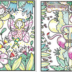 Magical creatures magic painting book