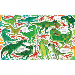 Set Puzzle "Dinosaurs puzzle book and jigsaw" de Sam Smith, 5 ani+, Usborne