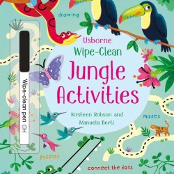 Carte cu marker de tip "scrie si sterge", Wipe-clean jungle activities, Usborne