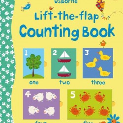Carte cu multe clapete pentru copii curiosi, Lift the flap counting book, Usborne