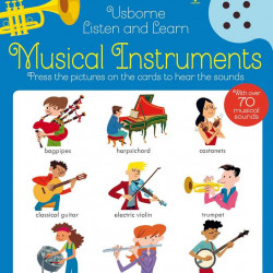 Carte sonora cu instrumente muzicale, Listen and learn musical instruments, usborne