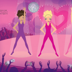 Sticker Dolly Dressing Popstars Lucy Bowman, Usborne, 5+
