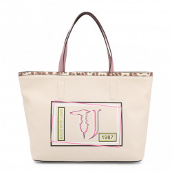 Geanta shopper, dama, Trussardi, LIQUIRIZIA_75B00415-99W002, Bej