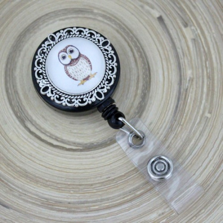 Accesoriu ecuson, personalizat cu bufnita