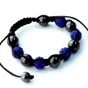 Bratara Shamballa albastra