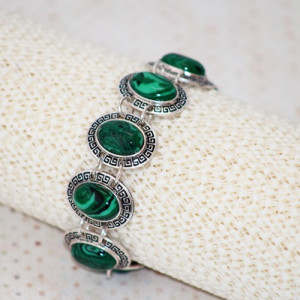Bratara vintage malachit