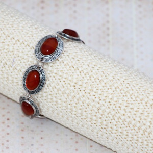 Bratara vintage carneol